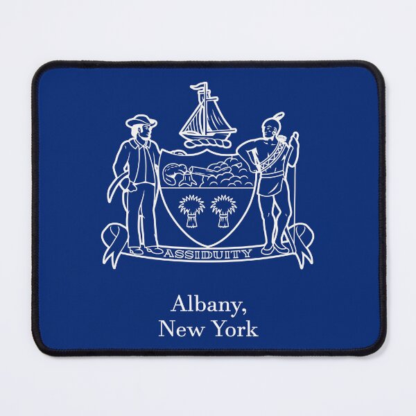 Item preview, Albany, New York - Coat of Arms Flag designed and sold by AtomicUtopia.