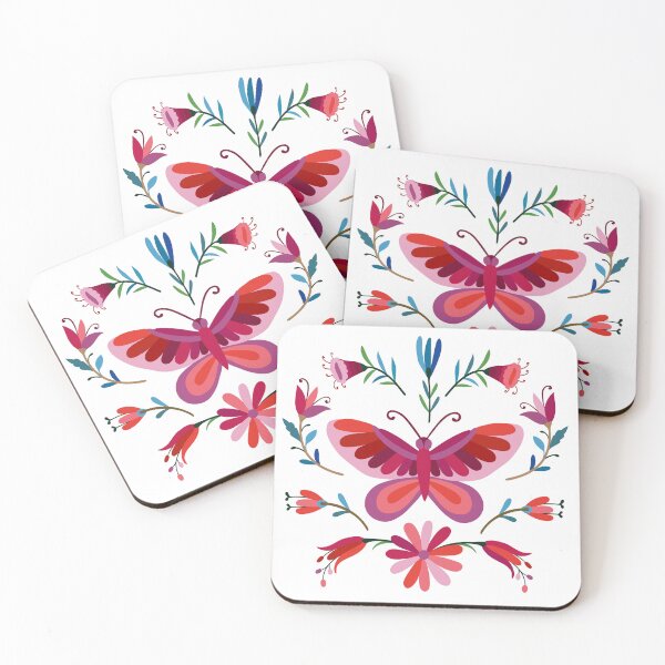 Item preview, butterfly and flowers composition designed and sold by InshynaArt.