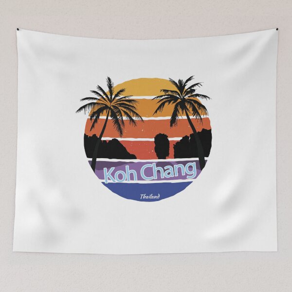 Item preview, Koh Chang Thailand sunset palm trees holiday island designed and sold by Catasa06.