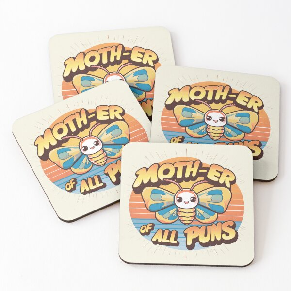 Item preview, Moth-er of All Puns – Cute Moth Pun Design designed and sold by Jollys-ArtShop.