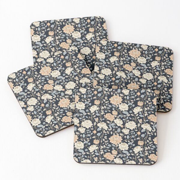 Item preview, vintage trailing florals designed and sold by PoppyLaneStudio.