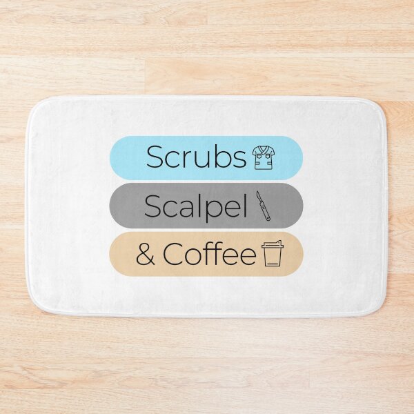 Item preview, Scrubs, Scalpel & Coffee designed and sold by iX-Physio.