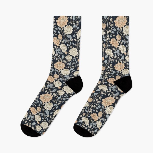 Item preview, vintage trailing florals designed and sold by PoppyLaneStudio.