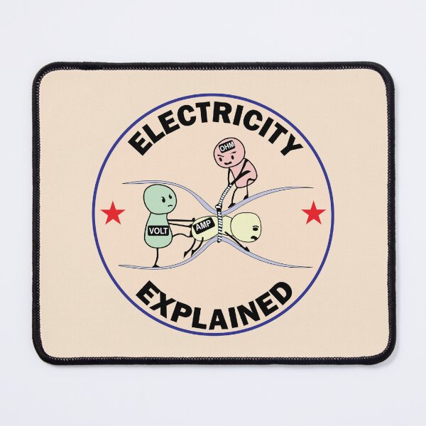 Item preview, Funny Ohm's Law Electricity Art – Perfect for Electricians, Engineers & Physics Students designed and sold by Science Engineering Gifts.