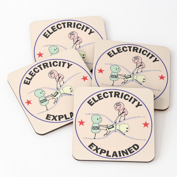 Item preview, Funny Ohm's Law Electricity Art – Perfect for Electricians, Engineers & Physics Students designed and sold by Science Engineering Gifts.