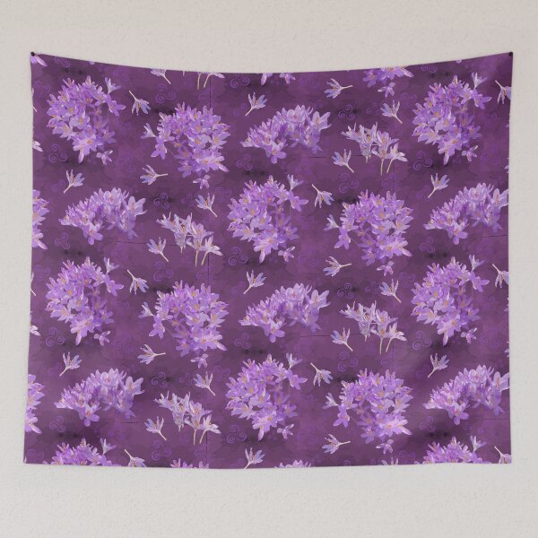 Item preview, Tumbling Spring Crocus on Magenta 6e376e designed and sold by Art in My Loft.