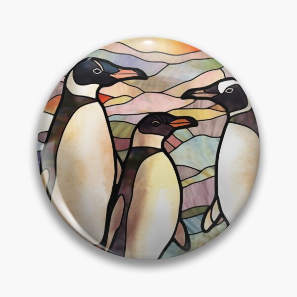 Item preview, Penguins in Stained Glass designed and sold by RedHandedOD.