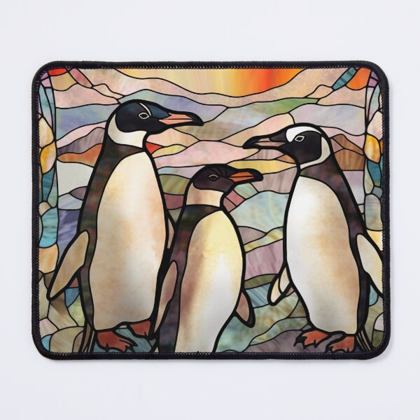 Item preview, Penguins in Stained Glass designed and sold by RedHandedOD.