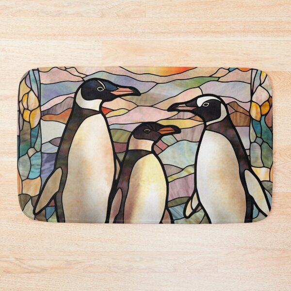 Item preview, Penguins in Stained Glass designed and sold by RedHandedOD.