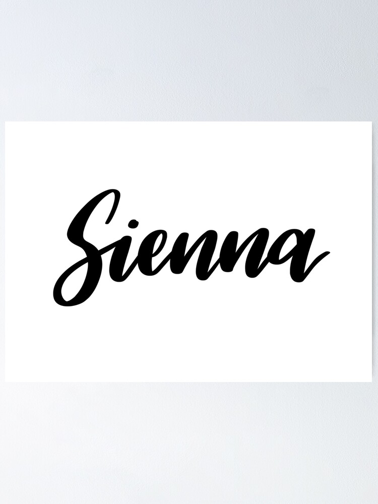 "Sienna" Poster by ellietography Redbubble