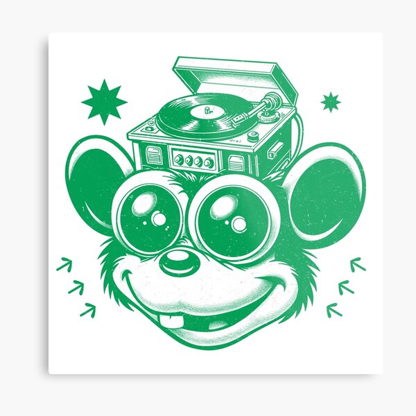 Artikel-Vorschau von Techno House Affe Maus Puppet Vinyle Kopf, designt und verkauft von Pintwich.
