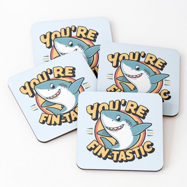 Item preview, You’re Fin-tastic – Cool Shark Pun Design designed and sold by Jollys-ArtShop.