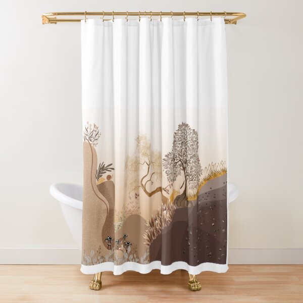 Item preview, Vintage Earthy Nature Digital Art – Warm Brown Aesthetic Landscape designed and sold by MaiPenguindoi14.