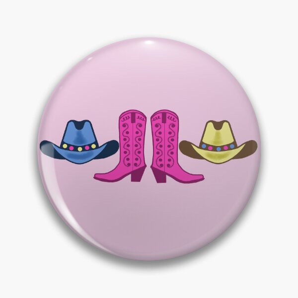 Item preview, Cute Pink Cowgirl Boots and Hats Pattern, Western Americana designed and sold by scome.