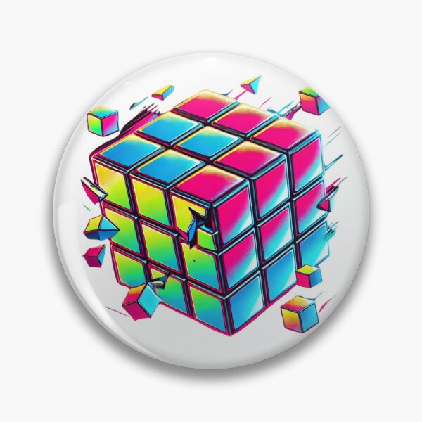 Item preview, Rubik’s Cube Retro Art – Unique Graphic Design for Apparel designed and sold by DesignsByHania.