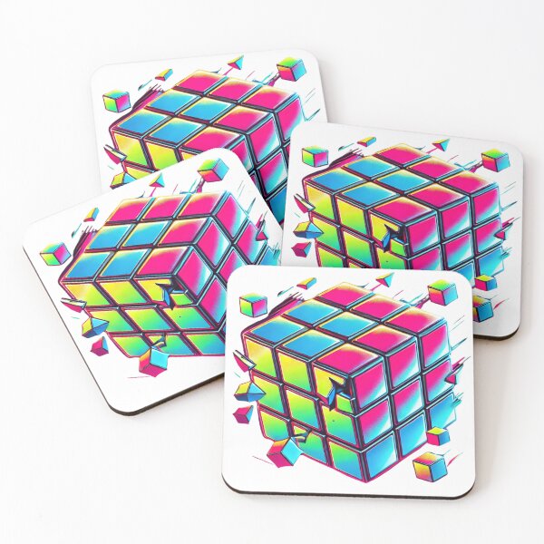 Item preview, Rubik’s Cube Retro Art – Unique Graphic Design for Apparel designed and sold by DesignsByHania.