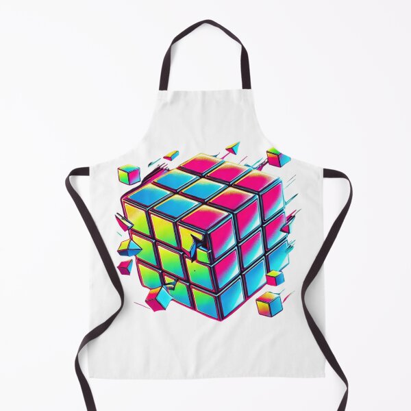 Item preview, Rubik’s Cube Retro Art – Unique Graphic Design for Apparel designed and sold by DesignsByHania.