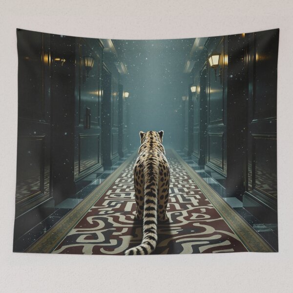 Item preview, Indoor Leopard Wants Out designed and sold by HabitableMoons.