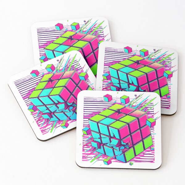 Item preview, Rubik’s Cube Retro Art – Unique Graphic Design for Apparel designed and sold by DesignsByHania.