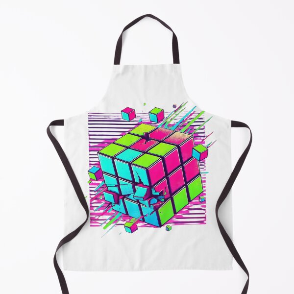 Item preview, Rubik’s Cube Retro Art – Unique Graphic Design for Apparel designed and sold by DesignsByHania.