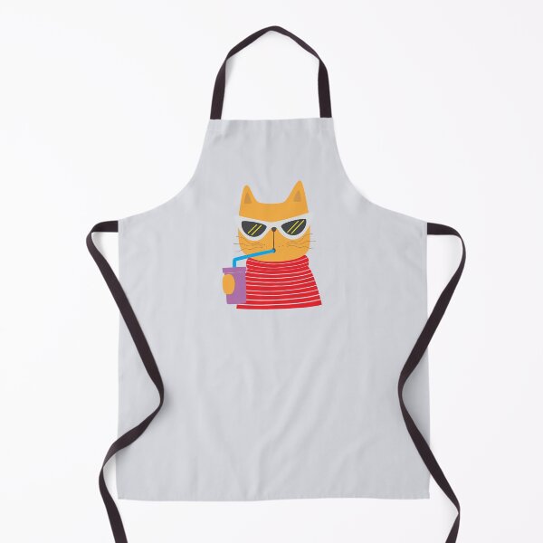 Item preview, Cat sipping on a drink designed and sold by pineconebutter.