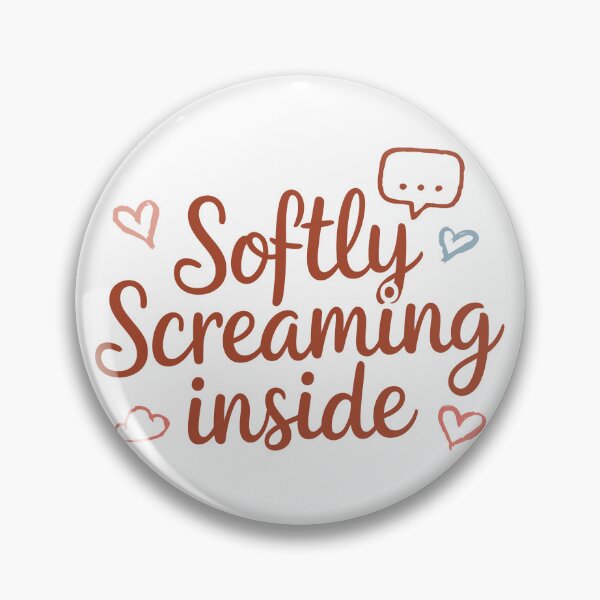 Item preview, Softly Screaming Inside designed and sold by Angry Swan Designs.