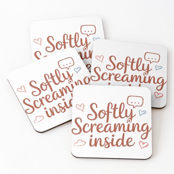 Item preview, Softly Screaming Inside designed and sold by Angry Swan Designs.