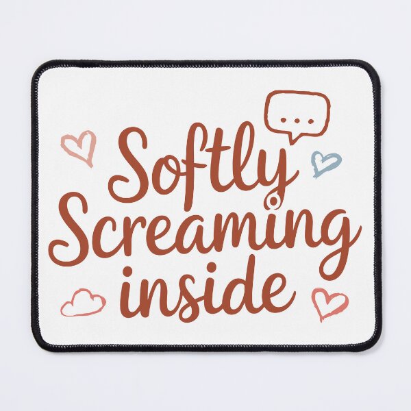 Item preview, Softly Screaming Inside designed and sold by Angry Swan Designs.