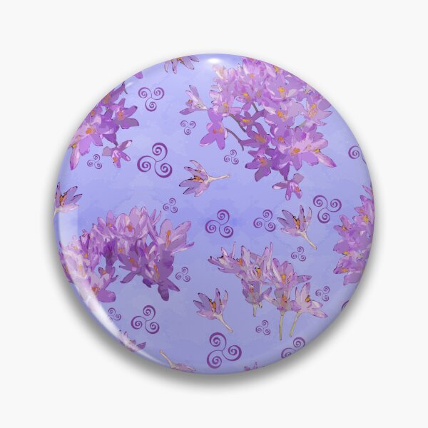 Item preview, Tumbling Spring Crocus on Lavender c2c3ff designed and sold by Art in My Loft.