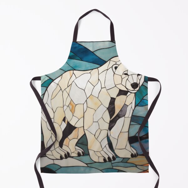 Item preview, Polar Bear in Stained Glass designed and sold by RedHandedOD.