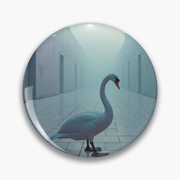 Item preview, Swan on Pastel Tiles designed and sold by HabitableMoons.