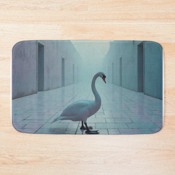 Item preview, Swan on Pastel Tiles designed and sold by HabitableMoons.