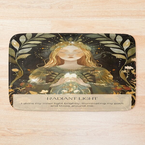Item preview, Mystical Goddess with Radiant Light – Spiritual Art designed and sold by Frame & Fold.