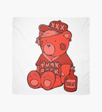 Punk Rock Teddy Bear - Red - Max the Teddybär Foulard
