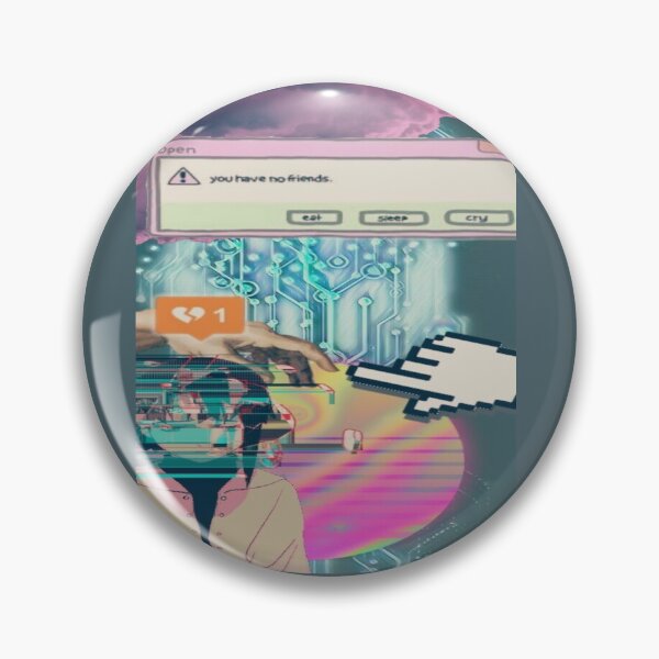 Item preview, Lain Has No Friends designed and sold by MKCreationss.