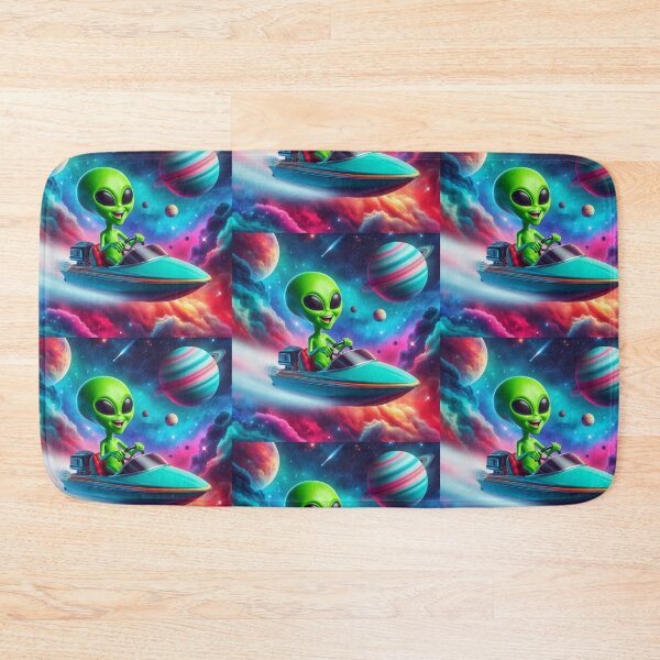Item preview, Alien using a speedboat in space designed and sold by Dogandesighn.