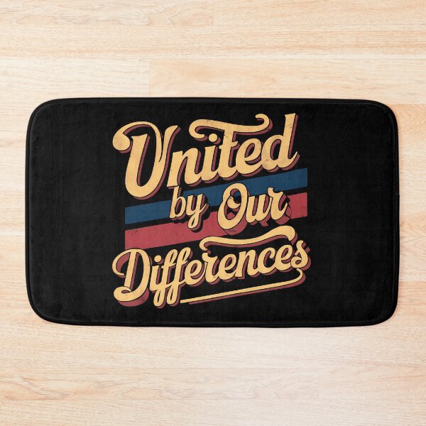 Item preview, United by Our Differences - Retro Vintage Typography Design designed and sold by ViviNyks.