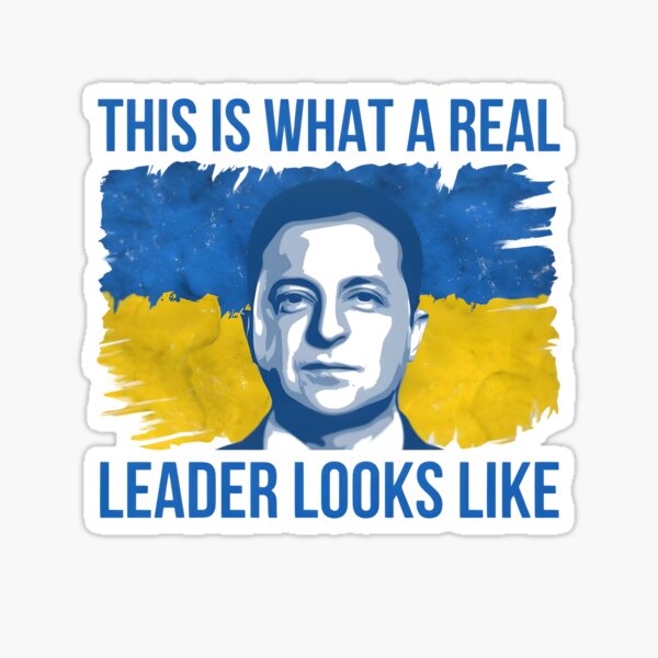 Item preview, Zelenskyy: A True Leader | Ukraine War Support designed and sold by The Graceful Goods.