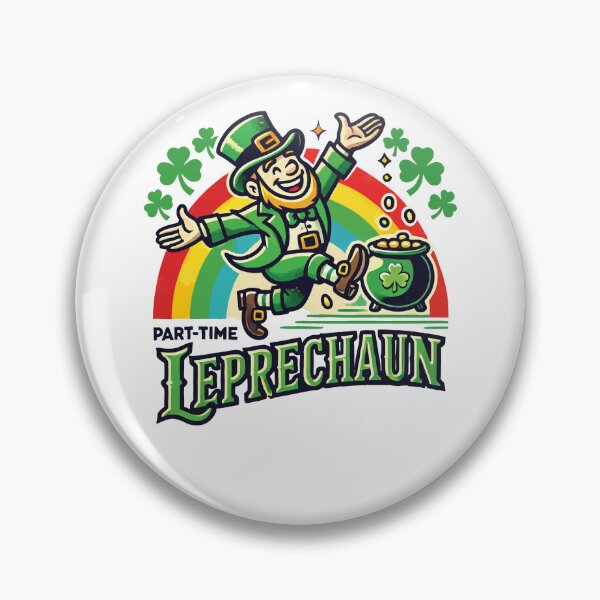Item preview, St. Patrick's Day Kleeblatt Rainbow Kobold designed and sold by LuminOrb.