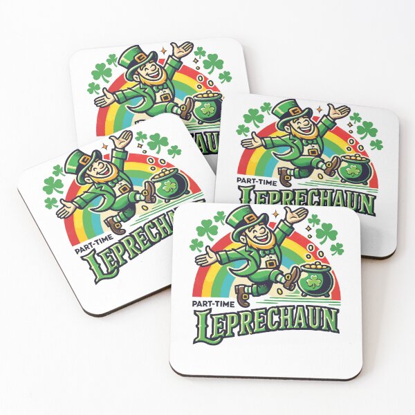 Item preview, St. Patrick's Day Kleeblatt Rainbow Kobold designed and sold by LuminOrb.