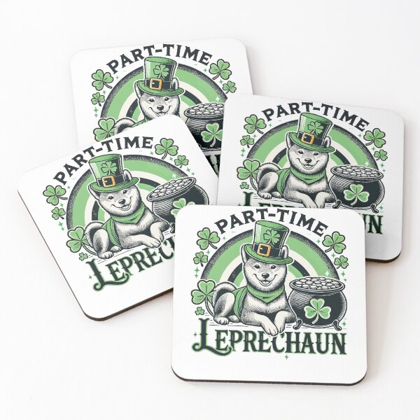 Item preview, Part-time Leprechaun Dog St Patrick's Day designed and sold by LuminOrb.
