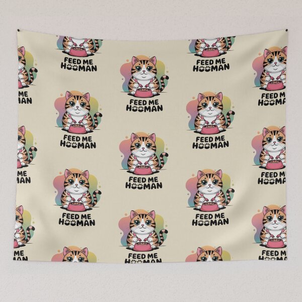 Item preview, Chubby Cat Feed Me, Hooman designed and sold by SignumShop.