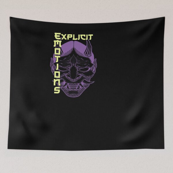 Item preview, Tee Hannya Explicit Emotions Purple designed and sold by SolooArtDesign.