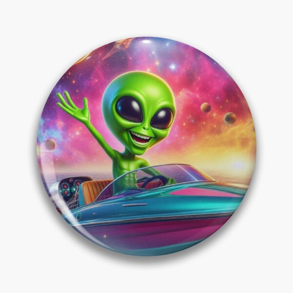 Item preview, Alien using a speedboat in space designed and sold by Dogandesighn.