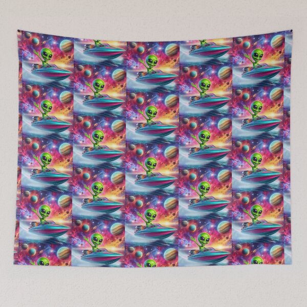 Item preview, Alien using a speedboat in space designed and sold by Dogandesighn.
