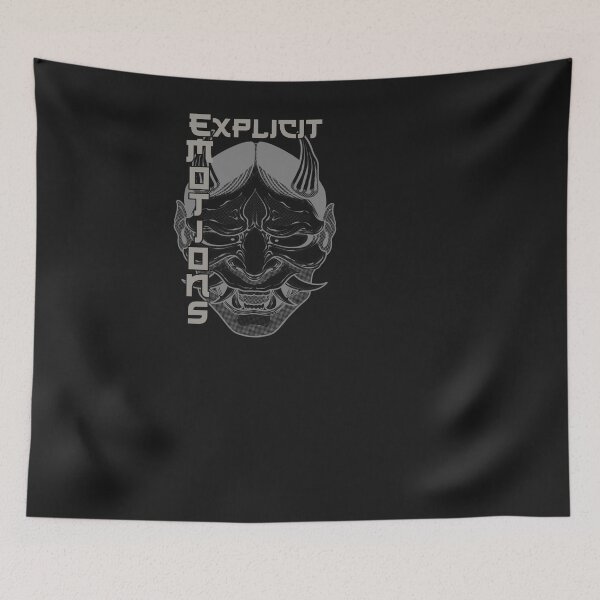 Item preview, Tee Hannya Explicit Emotions Gray designed and sold by SolooArtDesign.