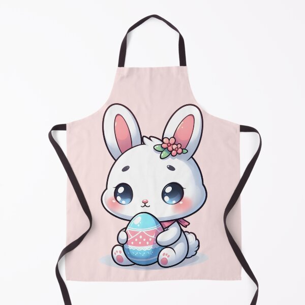 Item preview, Cute Kawaii White Easter Bunny designed and sold by AnmitsuArt.
