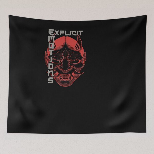 Item preview, Tee Hannya Explicit Emotions Red designed and sold by SolooArtDesign.