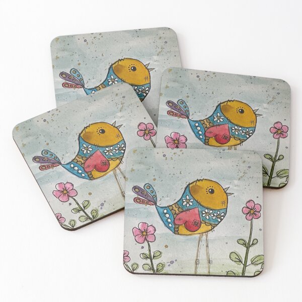 Item preview, Flower bird designed and sold by Kathryn Bullock.