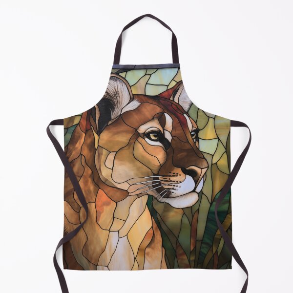 Item preview, Cougar in Stained Glass designed and sold by RedHandedOD.